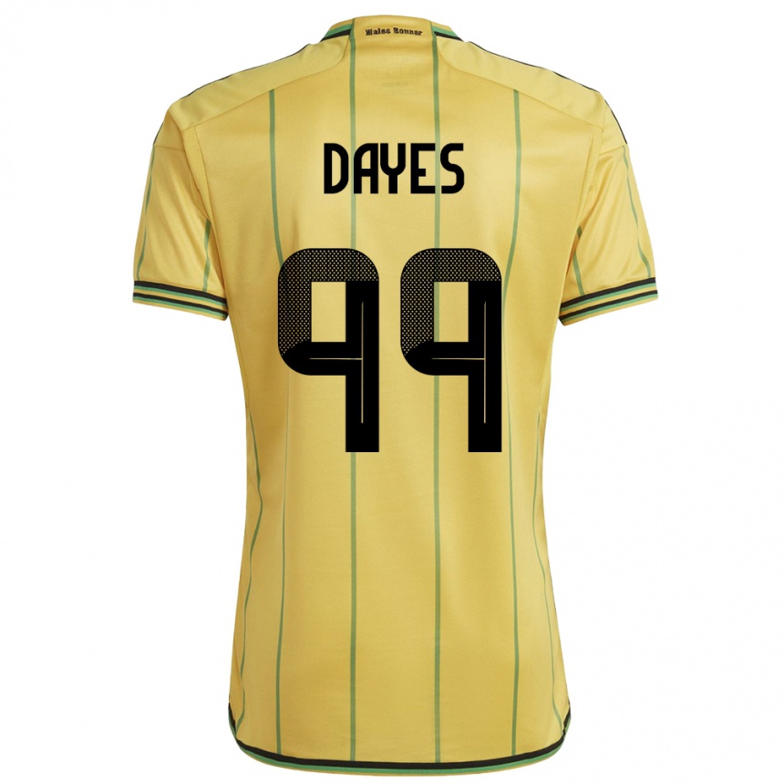 Niño Fútbol Camiseta Jamaica Malikae Dayes #99 Amarillo 1ª Equipación 24-26 México