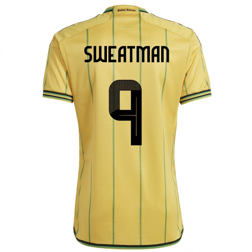 Niño Fútbol Camiseta Jamaica Marlo Sweatman #9 Amarillo 1ª Equipación 24-26 México