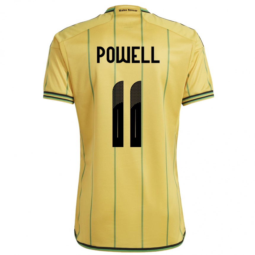 Niño Fútbol Camiseta Jamaica Destiny Powell #11 Amarillo 1ª Equipación 24-26 México