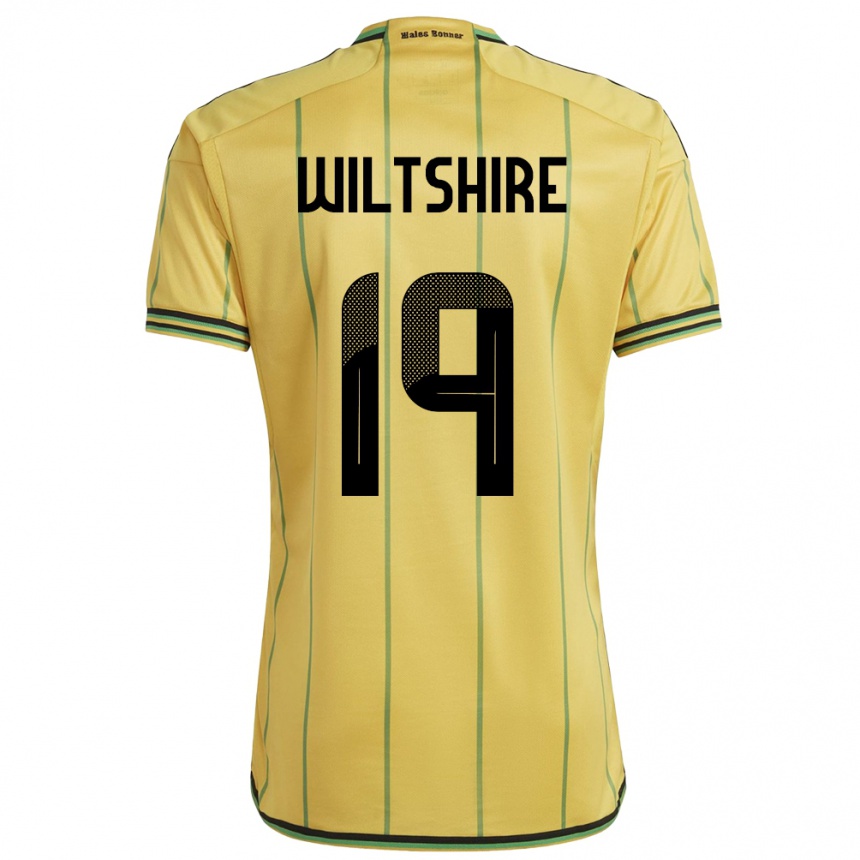 Niño Fútbol Camiseta Jamaica Tiernny Wiltshire #19 Amarillo 1ª Equipación 24-26 México