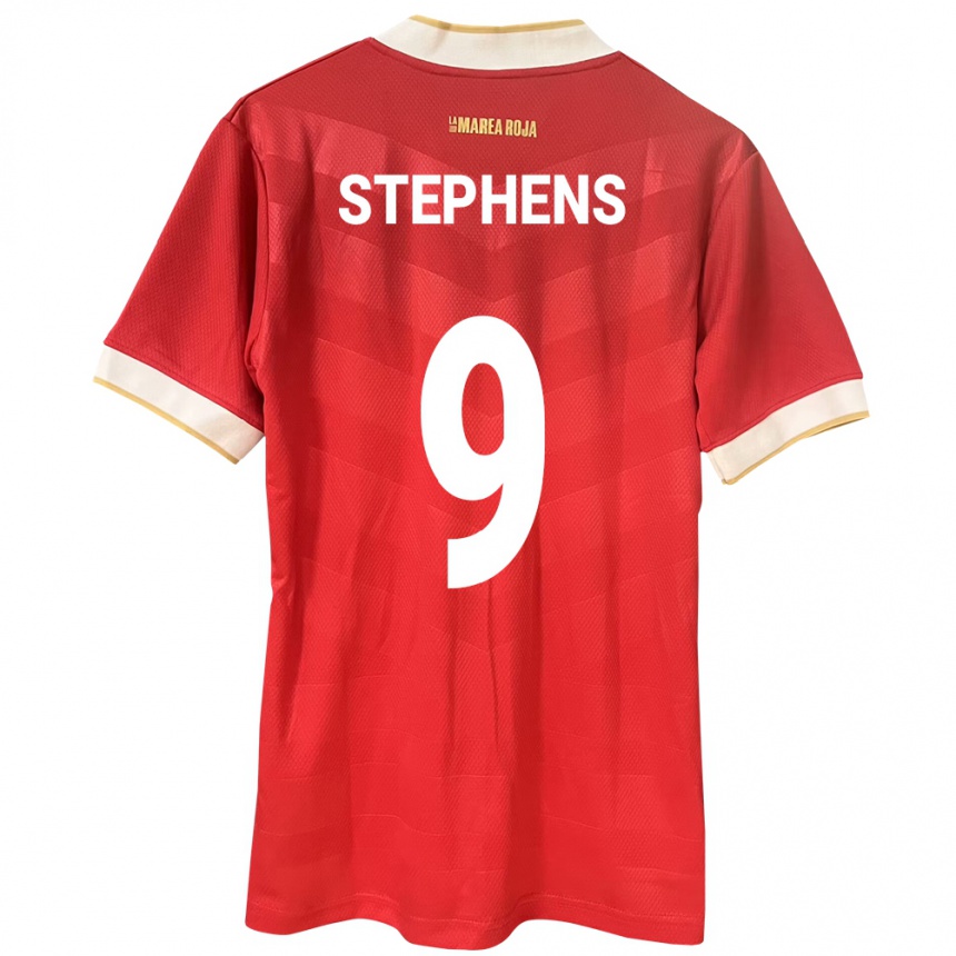 Niño Fútbol Camiseta Panamá Alfredo Stephens #9 Rojo 1ª Equipación 24-26 México