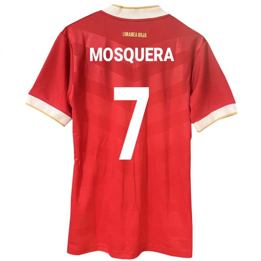 Niño Fútbol Camiseta Panamá Rafael Mosquera #7 Rojo 1ª Equipación 24-26 México