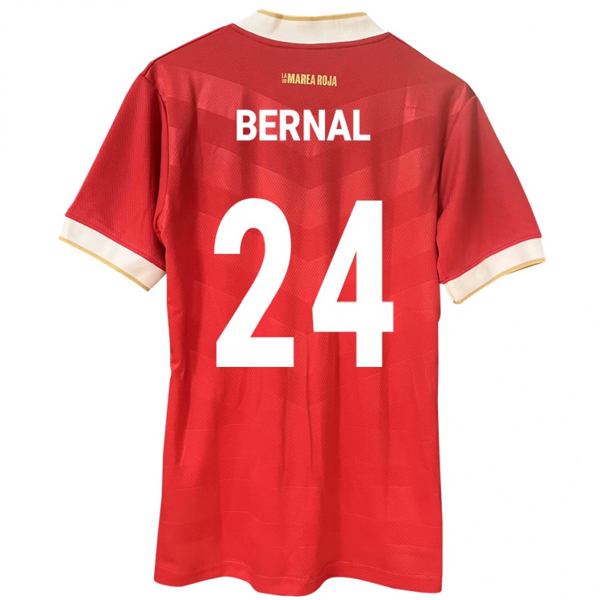 Niño Fútbol Camiseta Panamá Kevin Bernal #24 Rojo 1ª Equipación 24-26 México