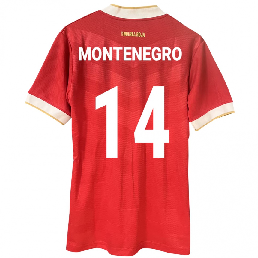 Niño Fútbol Camiseta Panamá Carmen Montenegro #14 Rojo 1ª Equipación 24-26 México