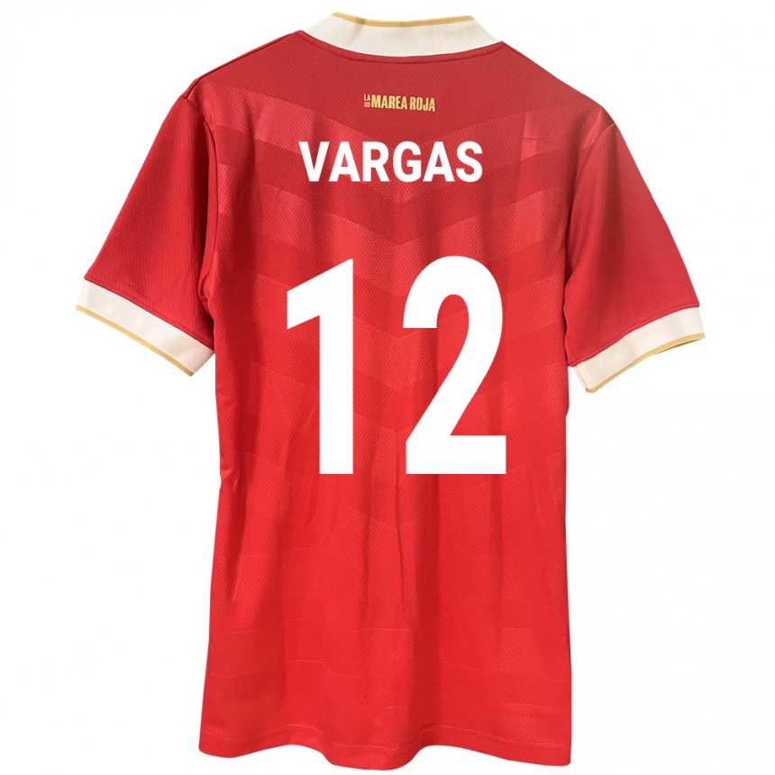 Niño Fútbol Camiseta Panamá Stephani Vargas #12 Rojo 1ª Equipación 24-26 México