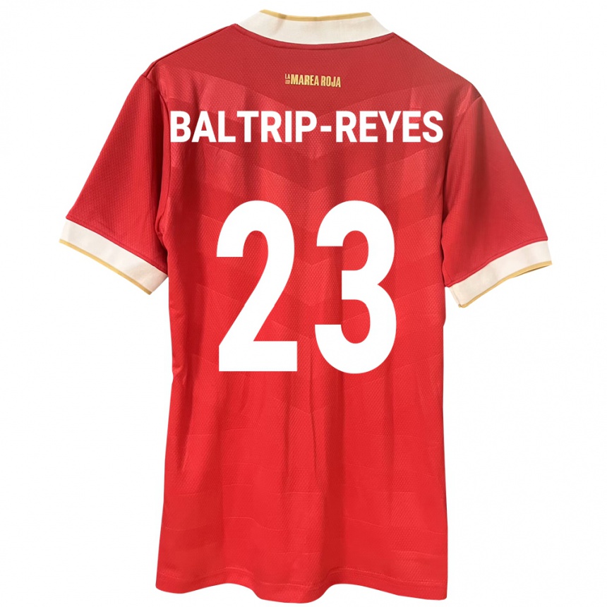 Niño Fútbol Camiseta Panamá Carina Baltrip-Reyes #23 Rojo 1ª Equipación 24-26 México