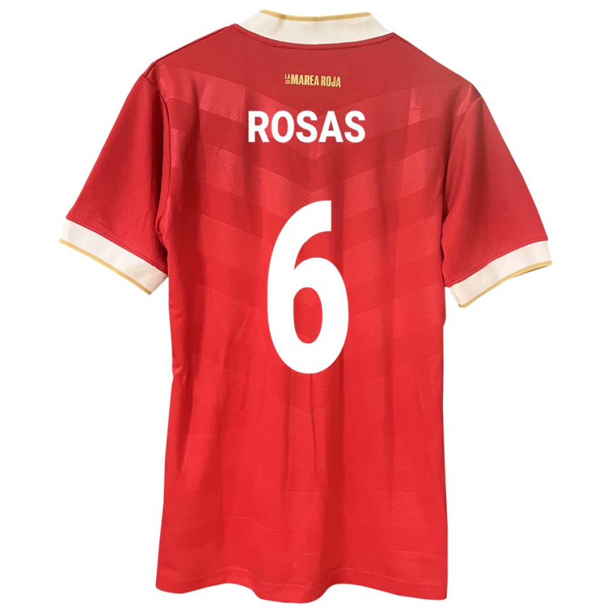 Niño Fútbol Camiseta Panamá Meredith Rosas #6 Rojo 1ª Equipación 24-26 México