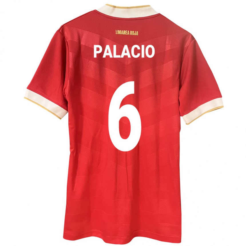 Niño Fútbol Camiseta Panamá Yamileth Palacio #6 Rojo 1ª Equipación 24-26 México