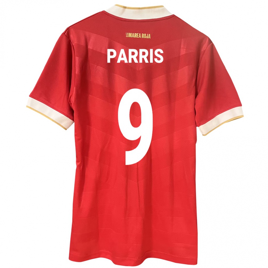 Niño Fútbol Camiseta Panamá Katherine Parris #9 Rojo 1ª Equipación 24-26 México