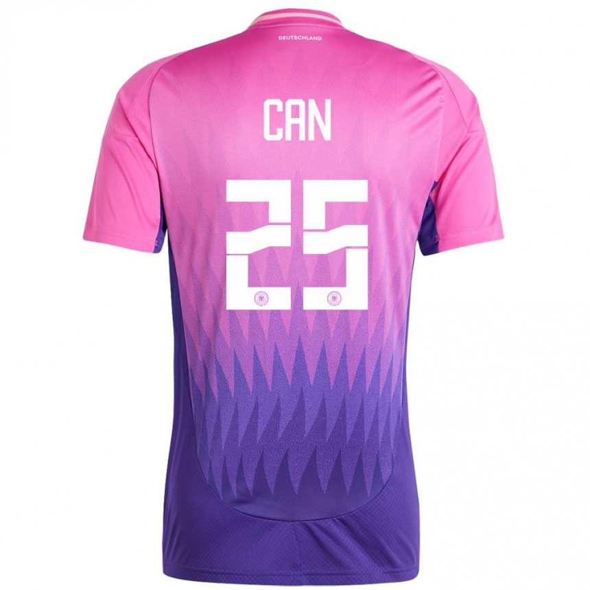 Niño Fútbol Camiseta Alemania Emre Can #25 Rosado Morado 2ª Equipación 24-26 México