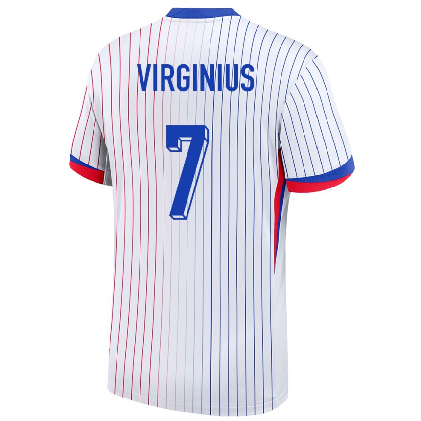 Niño Fútbol Camiseta Francia Alan Virginius #7 Blanco 2ª Equipación 24-26 México