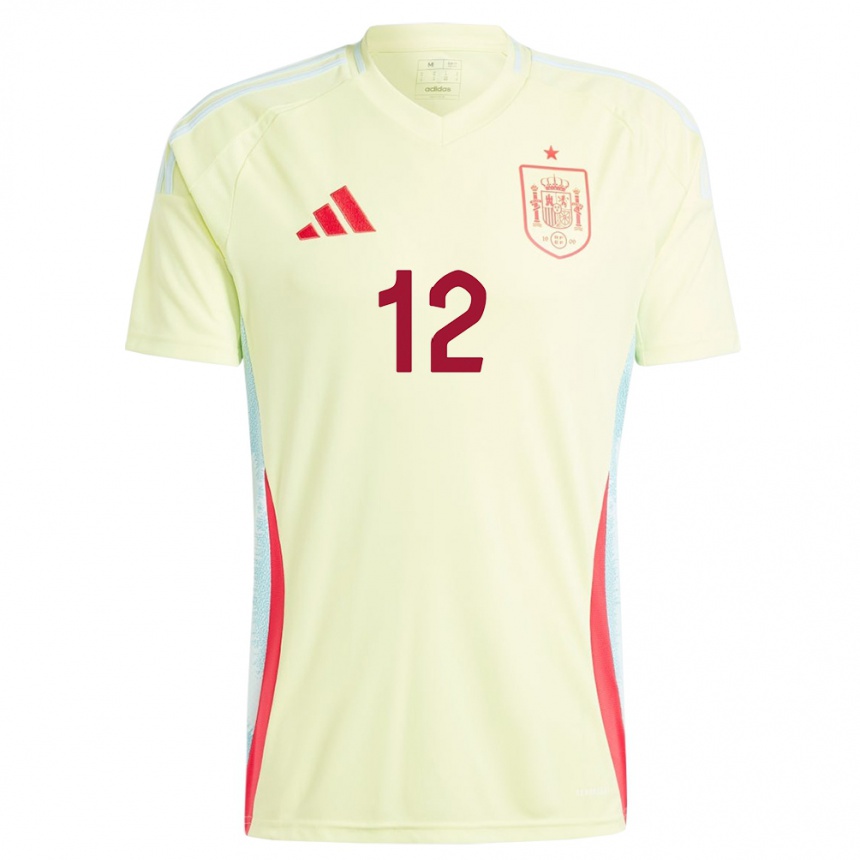 Niño Fútbol Camiseta España Lucia Rodriguez #12 Amarillo 2ª Equipación 24-26 México