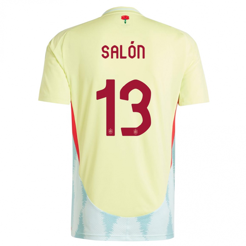 Niño Fútbol Camiseta España Enith Salon #13 Amarillo 2ª Equipación 24-26 México