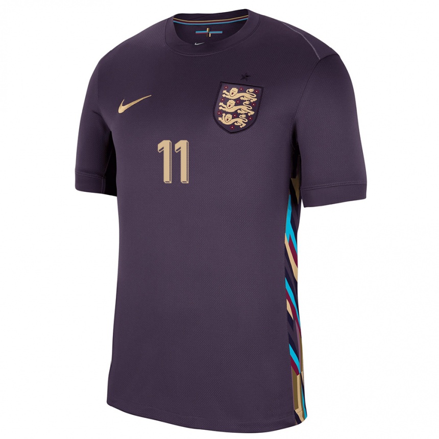 Niño Fútbol Camiseta Inglaterra Phil Foden #11 Pasa Oscura 2ª Equipación 24-26 México