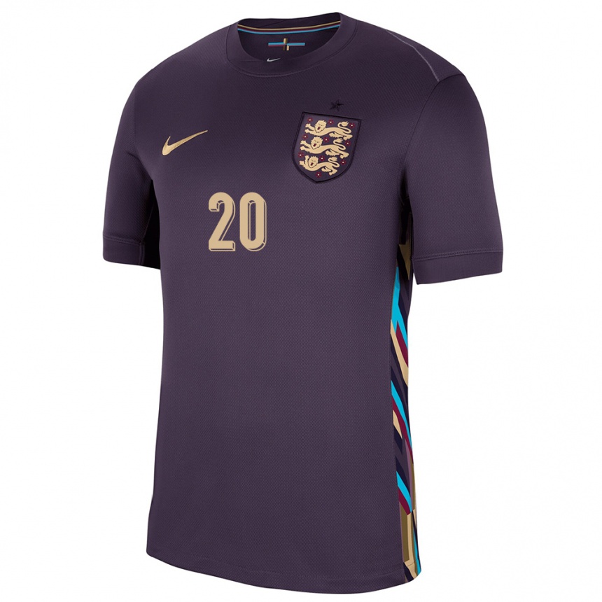 Niño Fútbol Camiseta Inglaterra Demi Stokes #20 Pasa Oscura 2ª Equipación 24-26 México