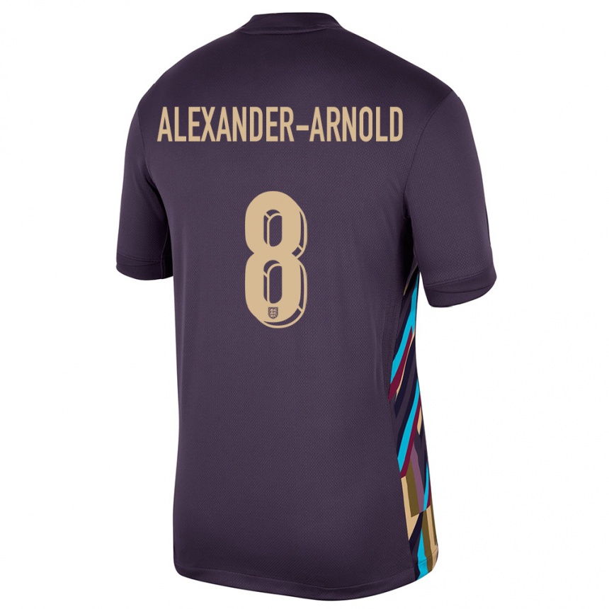 Niño Fútbol Camiseta Inglaterra Trent Alexander-Arnold #8 Pasa Oscura 2ª Equipación 24-26 México