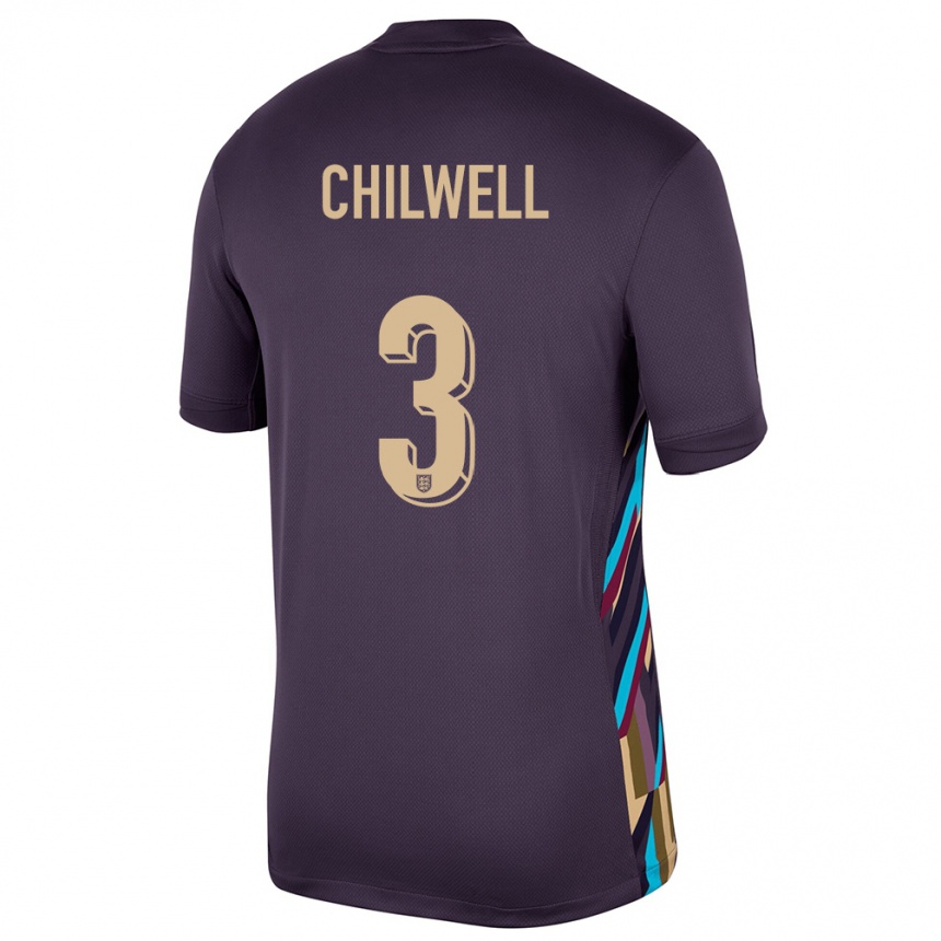 Niño Fútbol Camiseta Inglaterra Ben Chilwell #3 Pasa Oscura 2ª Equipación 24-26 México