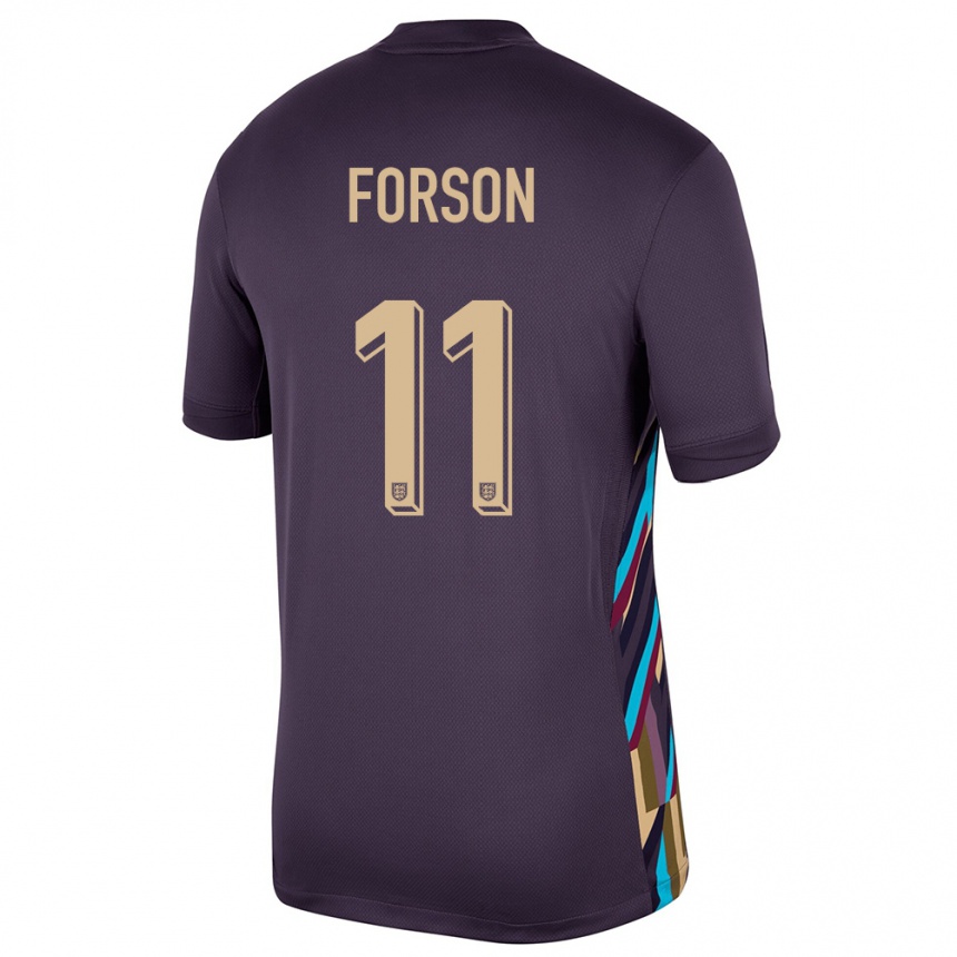 Niño Fútbol Camiseta Inglaterra Omari Forson #11 Pasa Oscura 2ª Equipación 24-26 México