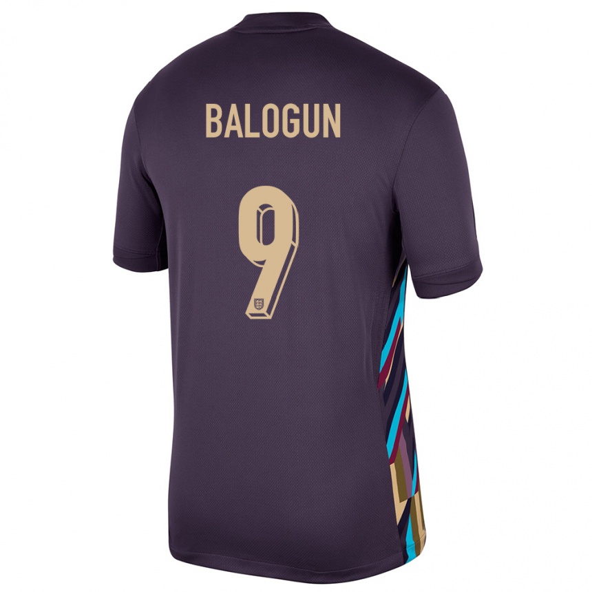 Niño Fútbol Camiseta Inglaterra Folarin Balogun #9 Pasa Oscura 2ª Equipación 24-26 México