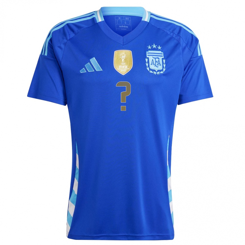 Niño Fútbol Camiseta Argentina Su Nombre #0 Azul 2ª Equipación 24-26 México