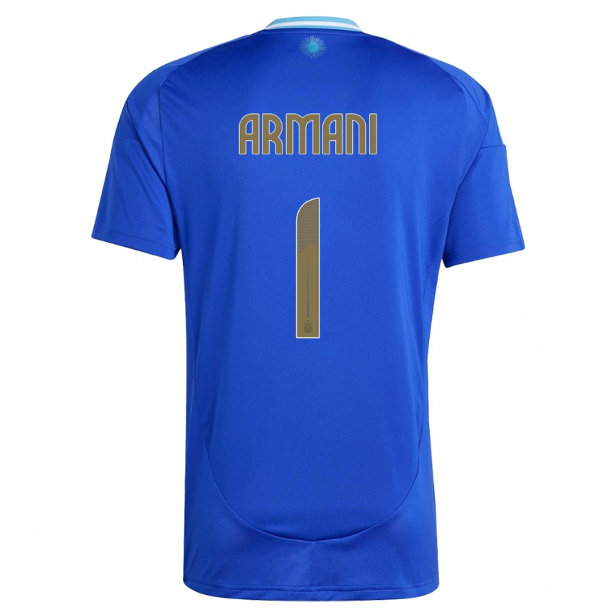 Niño Fútbol Camiseta Argentina Franco Armani #1 Azul 2ª Equipación 24-26 México