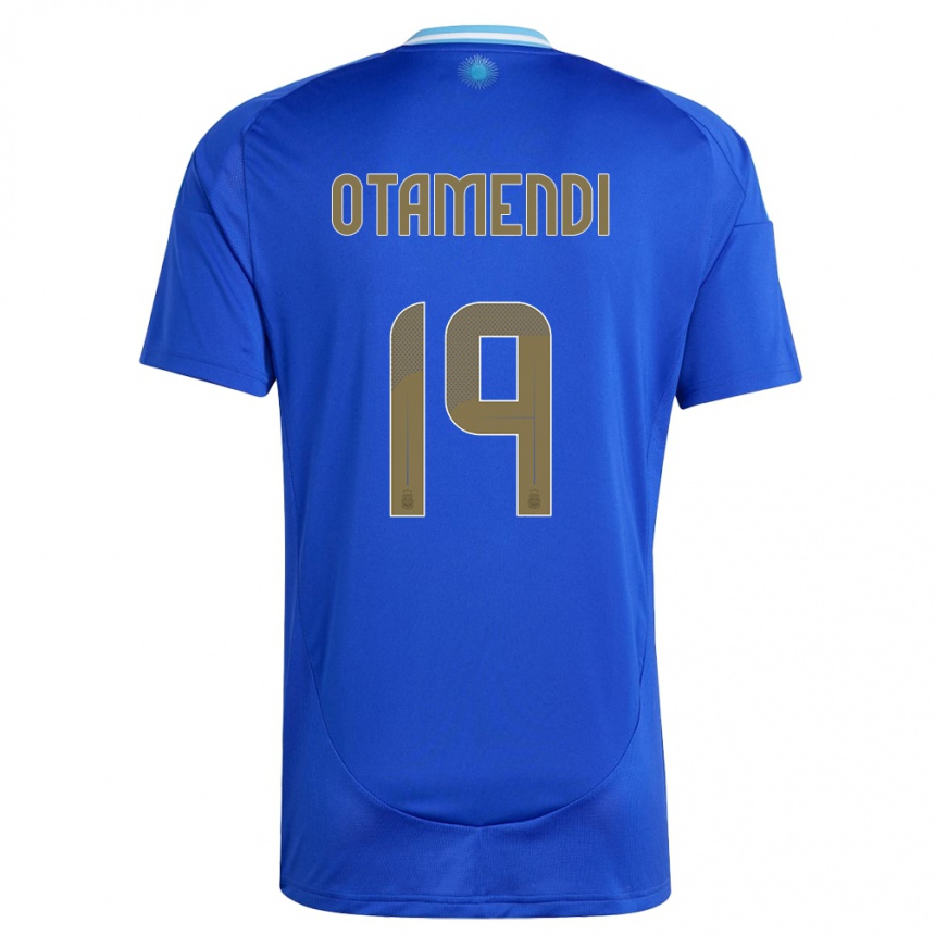 Niño Fútbol Camiseta Argentina Nicolas Otamendi #19 Azul 2ª Equipación 24-26 México