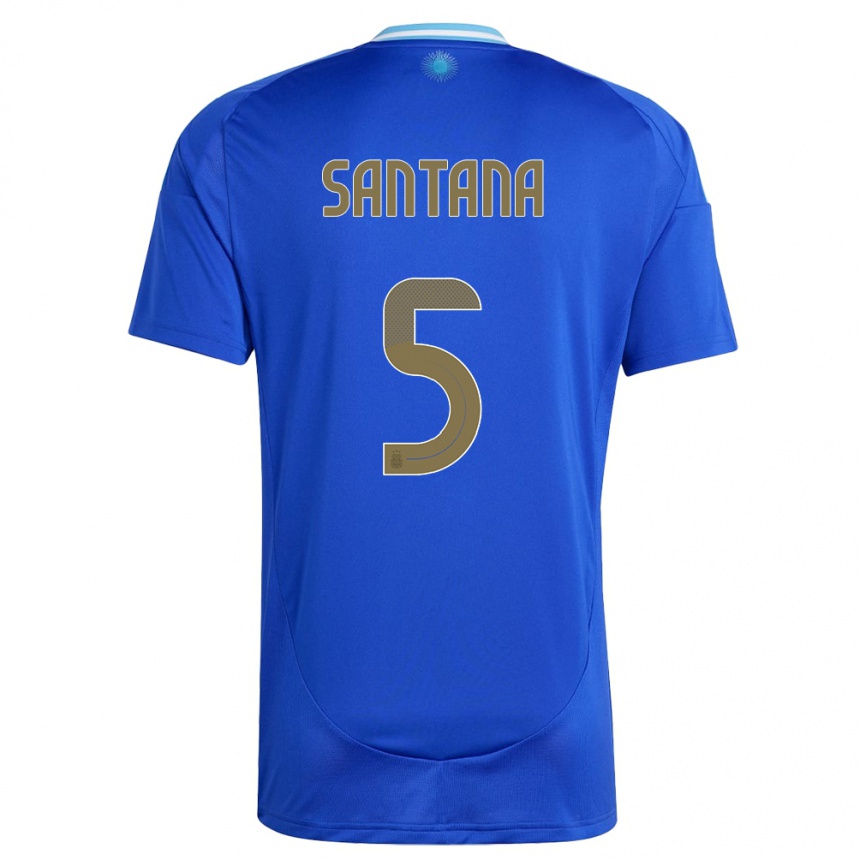 Niño Fútbol Camiseta Argentina Vanesa Santana #5 Azul 2ª Equipación 24-26 México