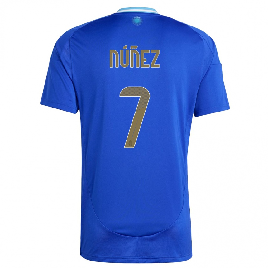 Niño Fútbol Camiseta Argentina Romina Nunez #7 Azul 2ª Equipación 24-26 México