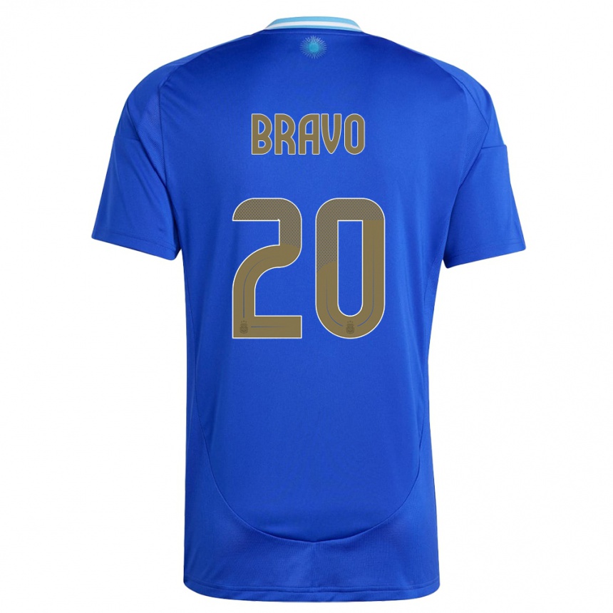 Niño Fútbol Camiseta Argentina Ruth Bravo #20 Azul 2ª Equipación 24-26 México