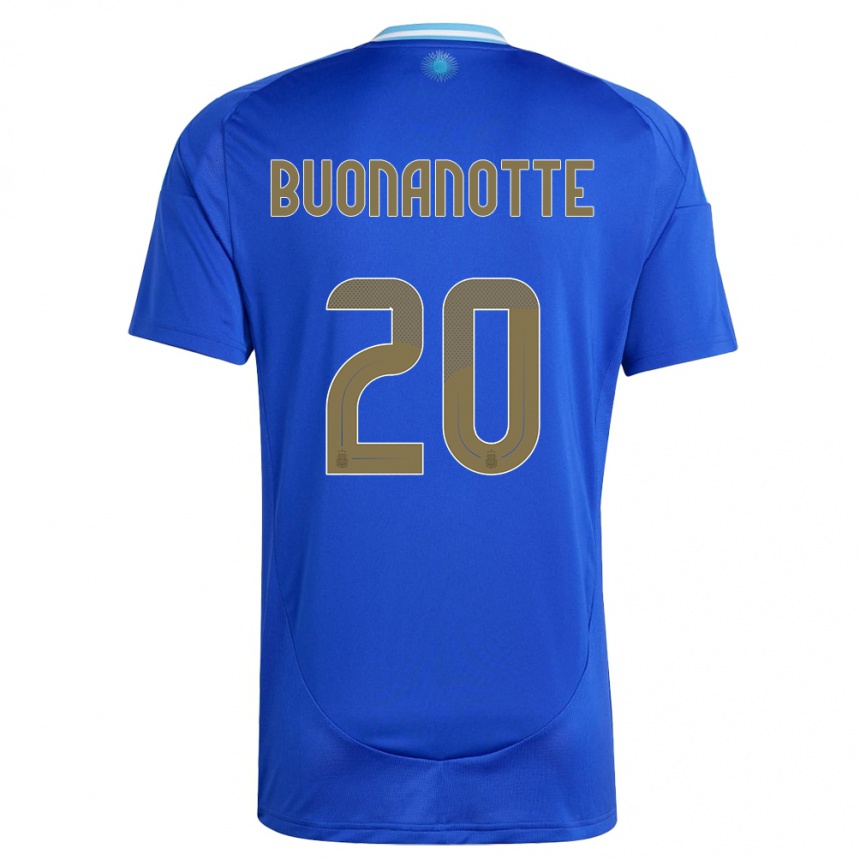 Niño Fútbol Camiseta Argentina Facundo Buonanotte #20 Azul 2ª Equipación 24-26 México