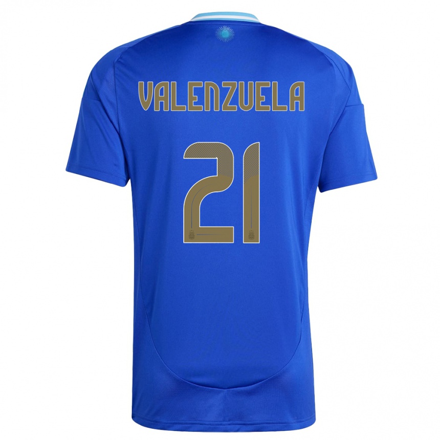 Niño Fútbol Camiseta Argentina Fernando Valenzuela #21 Azul 2ª Equipación 24-26 México