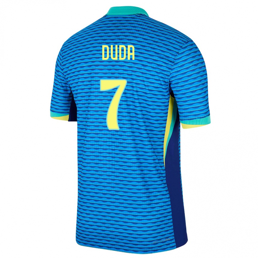 Niño Fútbol Camiseta Brasil Duda Francelino #7 Azul 2ª Equipación 24-26 México