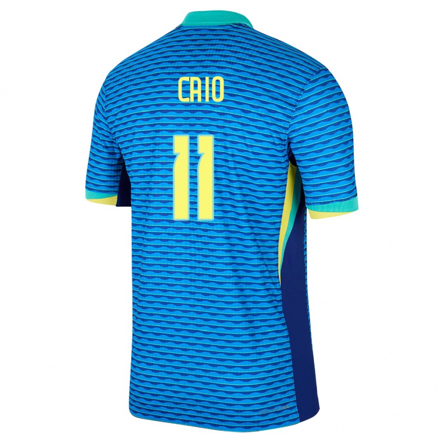 Niño Fútbol Camiseta Brasil Caio #11 Azul 2ª Equipación 24-26 México