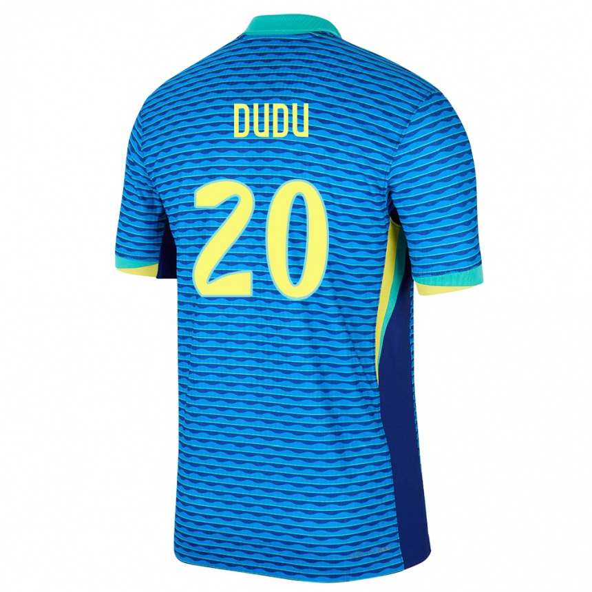 Niño Fútbol Camiseta Brasil Dudu #20 Azul 2ª Equipación 24-26 México