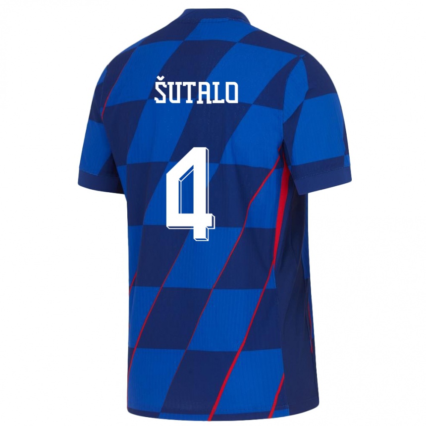 Niño Fútbol Camiseta Croacia Bosko Sutalo #4 Azul 2ª Equipación 24-26 México