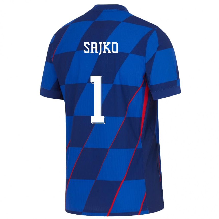 Niño Fútbol Camiseta Croacia Tin Sajko #1 Azul 2ª Equipación 24-26 México