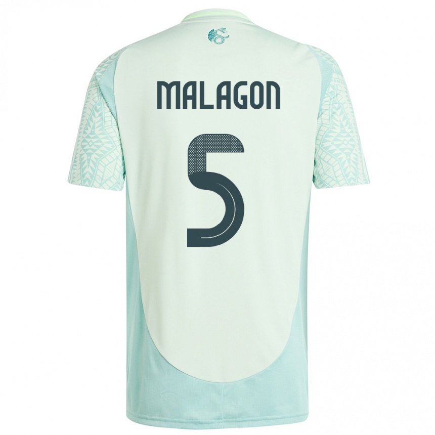 Niño Fútbol Camiseta México Luis Malagon #5 Lino Verde 2ª Equipación 24-26 México