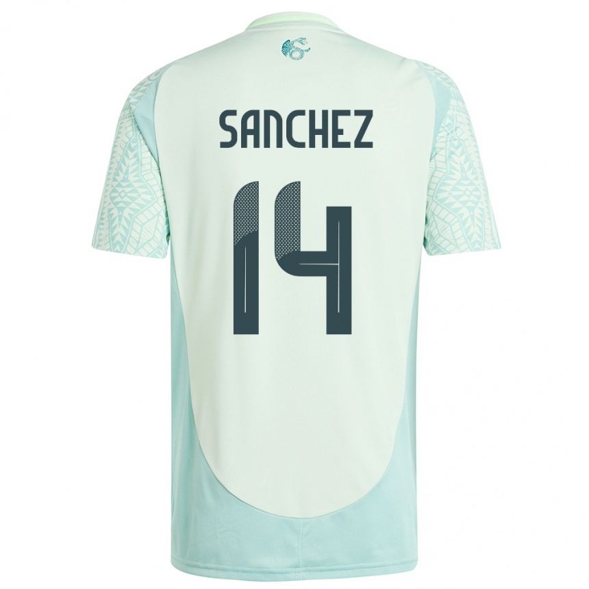 Niño Fútbol Camiseta México Erick Sanchez #14 Lino Verde 2ª Equipación 24-26 México