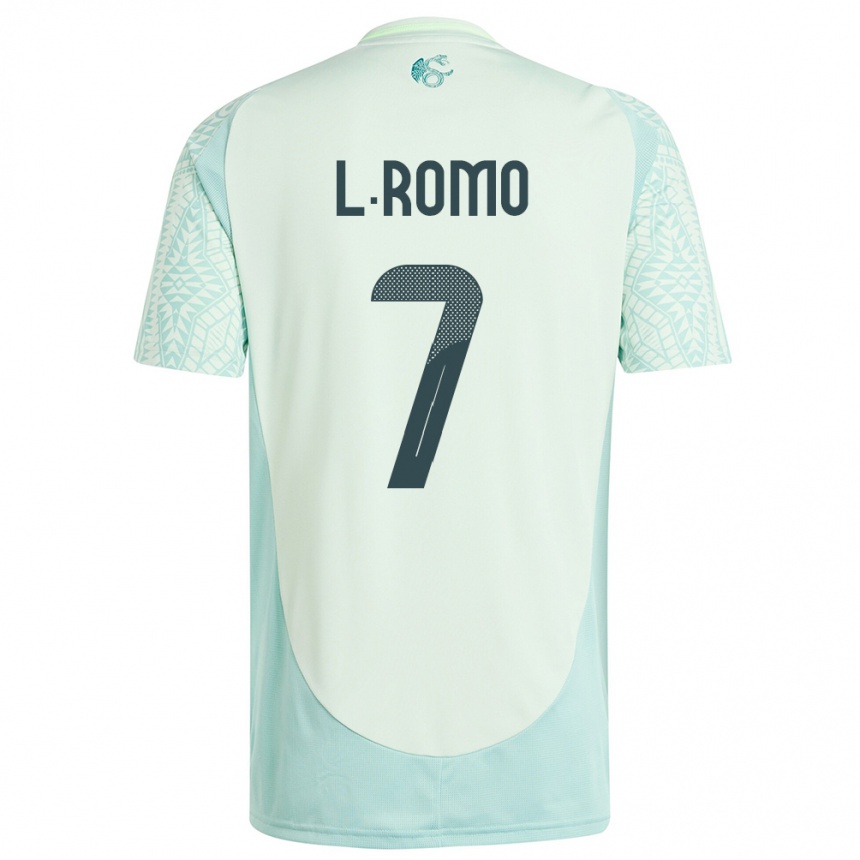 Niño Fútbol Camiseta México Luis Romo #7 Lino Verde 2ª Equipación 24-26 México