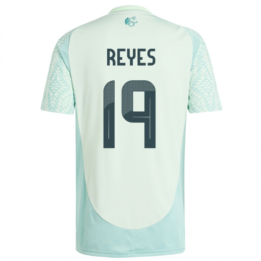 Niño Fútbol Camiseta México Israel Reyes #19 Lino Verde 2ª Equipación 24-26 México