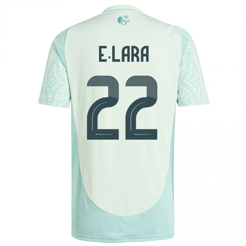 Niño Fútbol Camiseta México Emilio Lara #22 Lino Verde 2ª Equipación 24-26 México