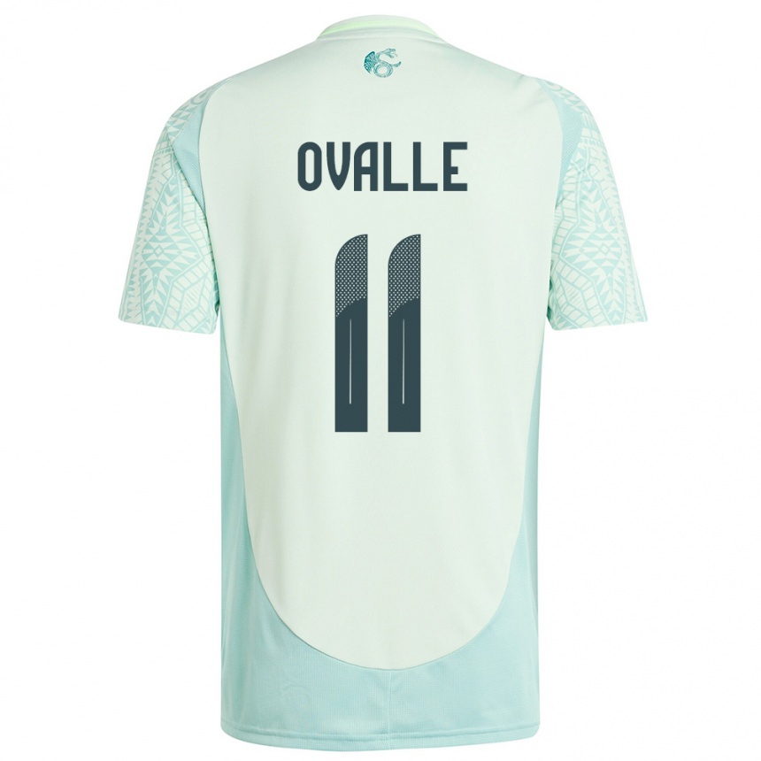 Niño Fútbol Camiseta México Lizbeth Ovalle #11 Lino Verde 2ª Equipación 24-26 México