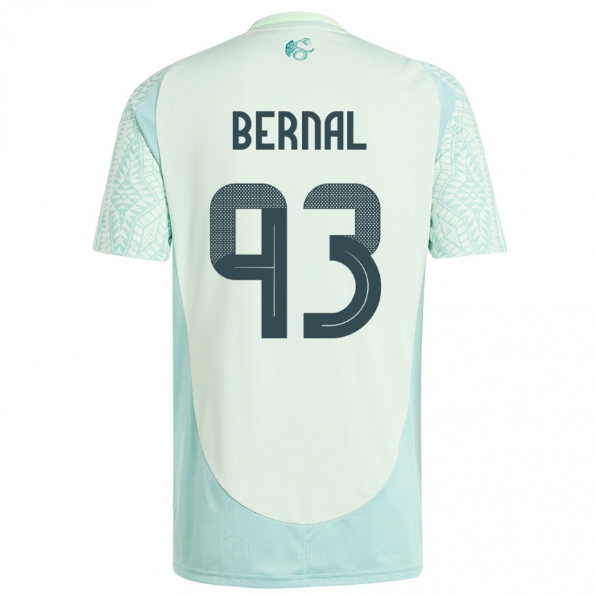 Niño Fútbol Camiseta México Rebeca Bernal #93 Lino Verde 2ª Equipación 24-26 México