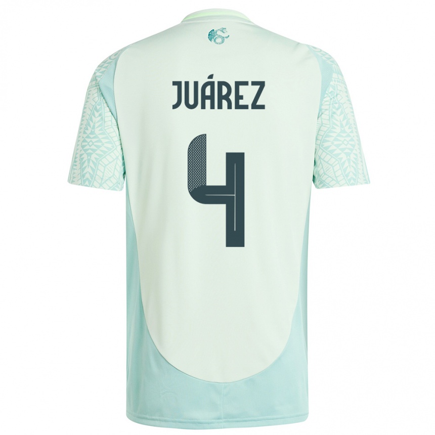 Niño Fútbol Camiseta México Ramon Juarez #4 Lino Verde 2ª Equipación 24-26 México