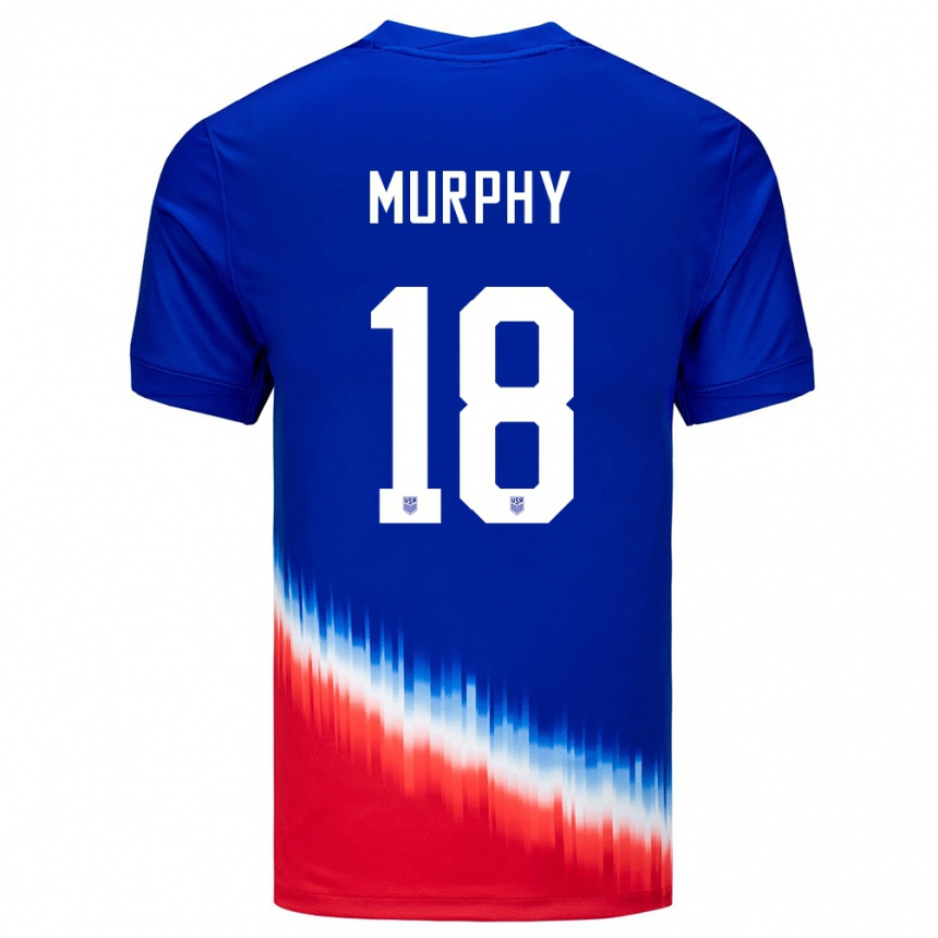 Niño Fútbol Camiseta Estados Unidos Casey Murphy #18 Azul 2ª Equipación 24-26 México