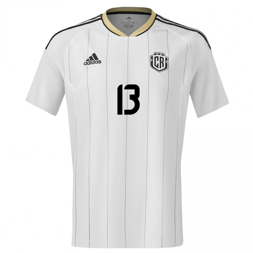 Niño Fútbol Camiseta Costa Rica Emilie Valenciano #13 Blanco 2ª Equipación 24-26 México