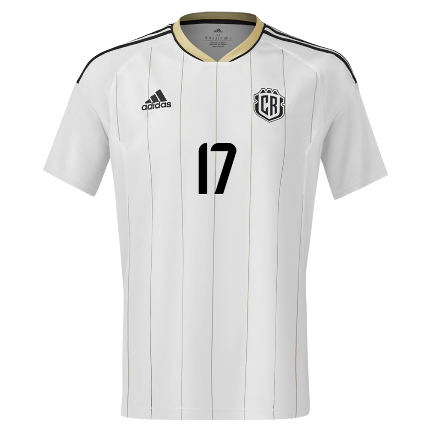 Niño Fútbol Camiseta Costa Rica Michelle Montero #17 Blanco 2ª Equipación 24-26 México