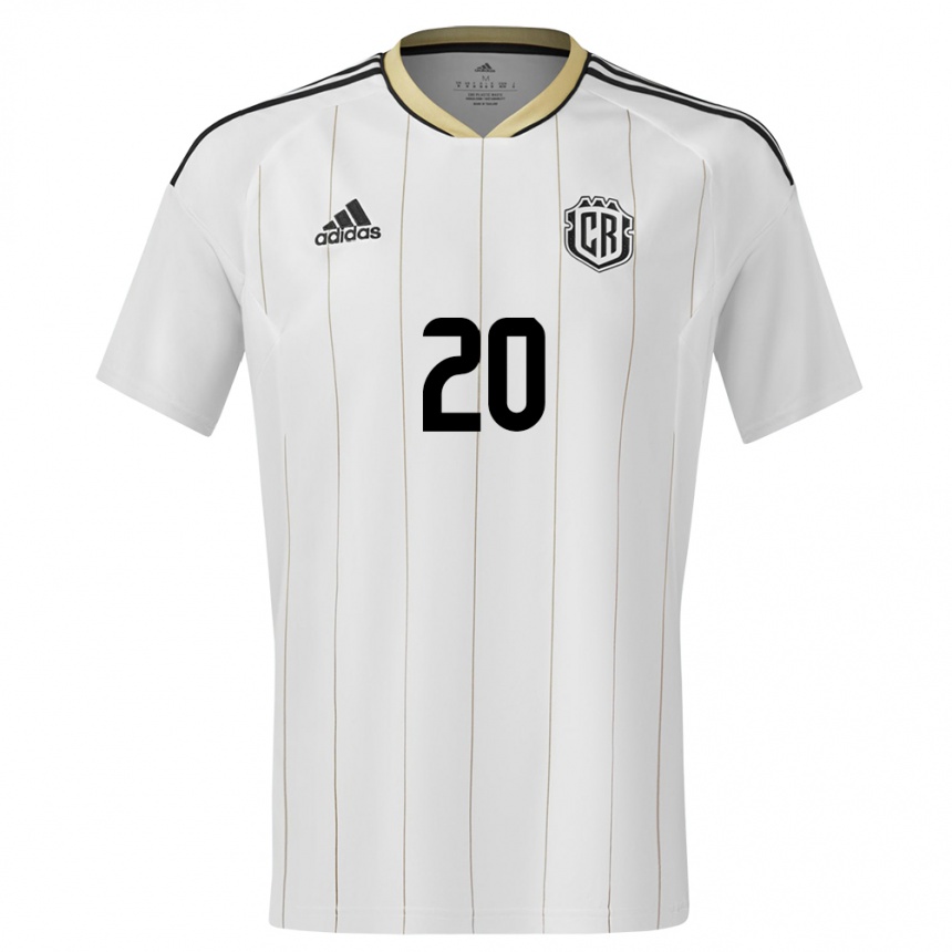 Niño Fútbol Camiseta Costa Rica Josimar Alcocer #20 Blanco 2ª Equipación 24-26 México