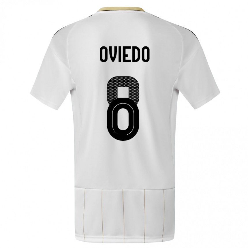 Niño Fútbol Camiseta Costa Rica Bryan Oviedo #8 Blanco 2ª Equipación 24-26 México