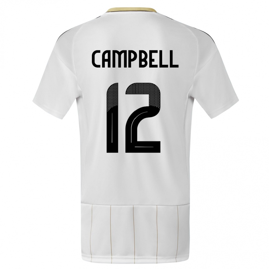 Niño Fútbol Camiseta Costa Rica Joel Campbell #12 Blanco 2ª Equipación 24-26 México